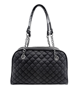 Portable ladies gift Black color Genuine leather cross body